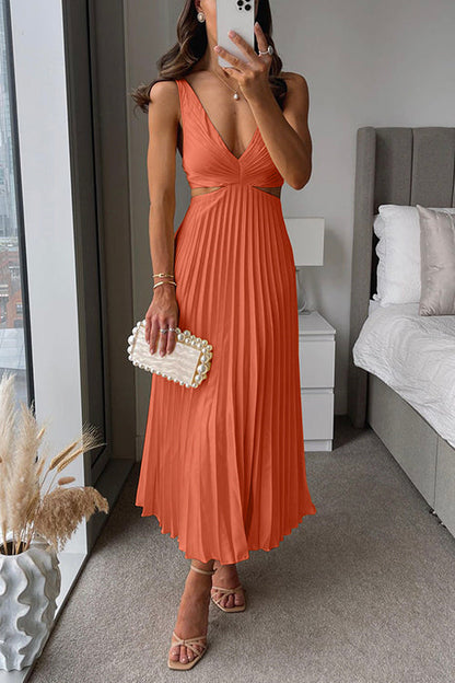 Victoria | Vestido elegante Plisado con escote Cruzado