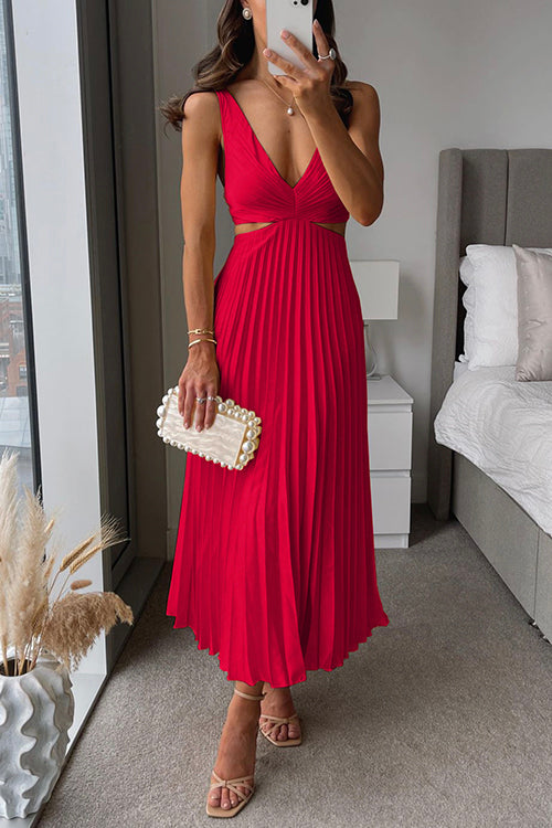 Victoria | Vestido elegante Plisado con escote Cruzado