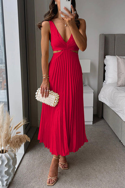 Victoria | Vestido elegante Plisado con escote Cruzado