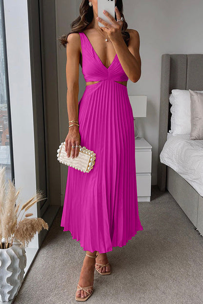 Victoria | Vestido elegante Plisado con escote Cruzado
