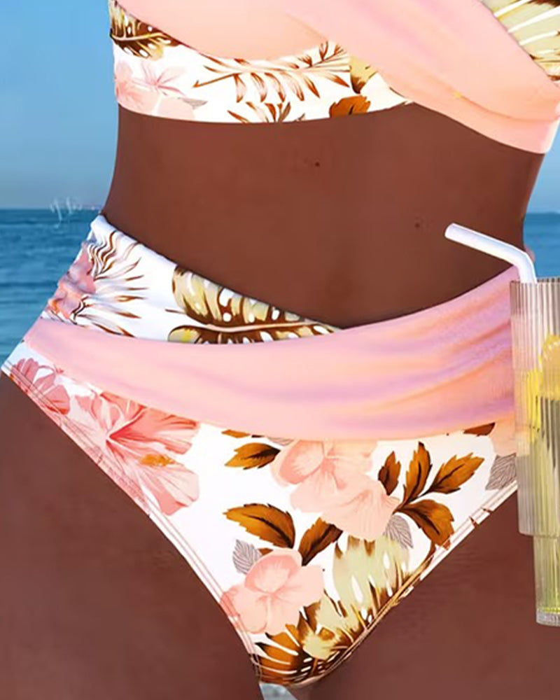 Bikini con estampado floral – estilo fresco y femenino