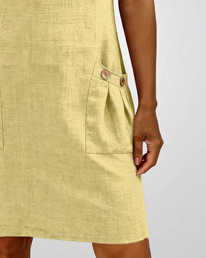 Sofía | Vestido de Algodón con Cremallera