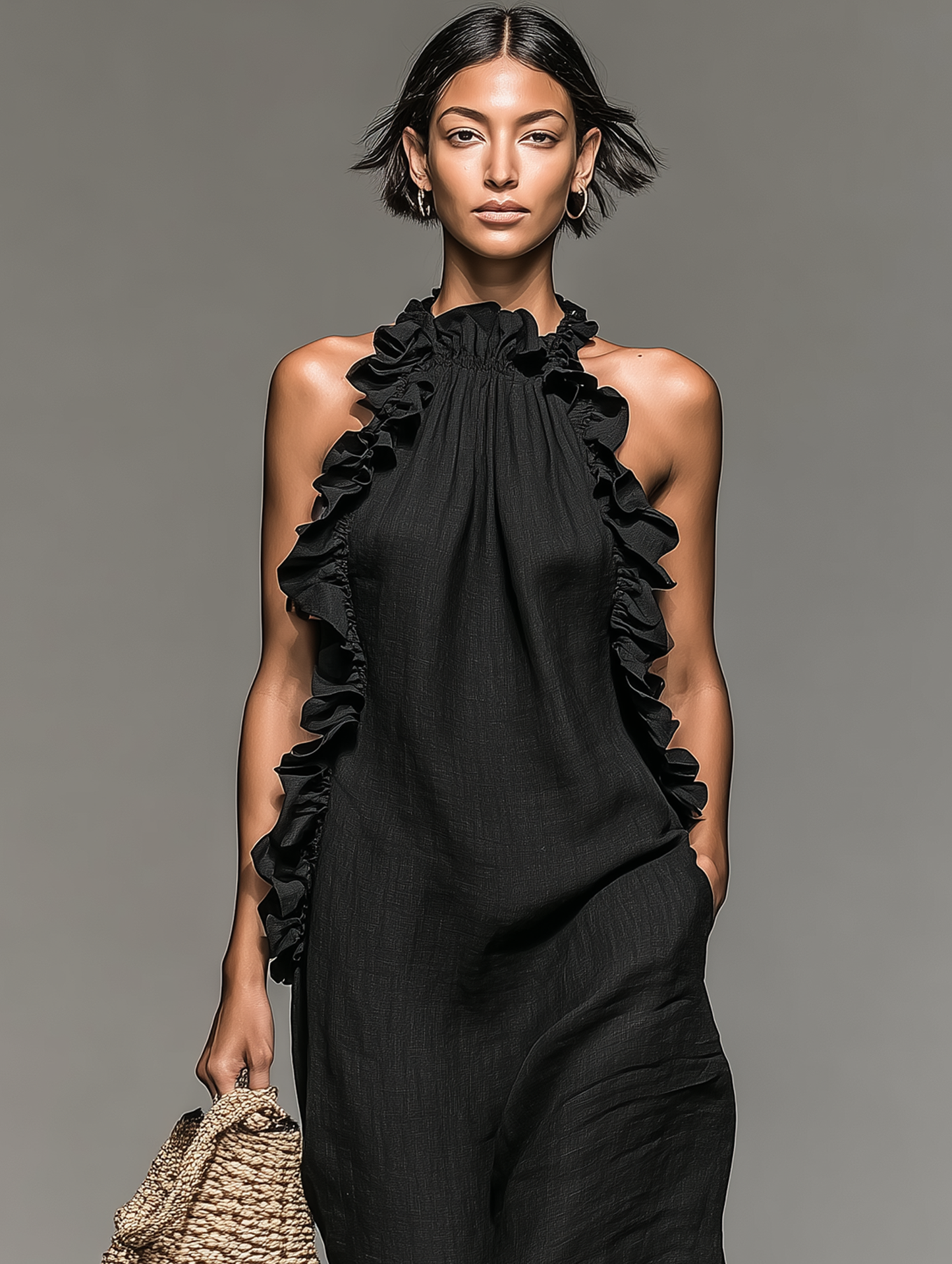 Noa | Vestido largo Con volantes Elegantes