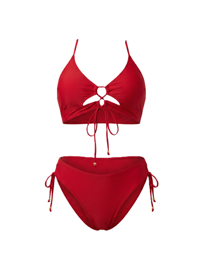 Bikini de dos piezas control abdomen