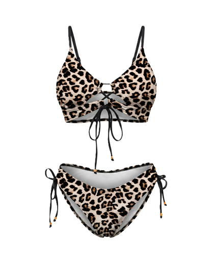 Bikini de dos piezas control abdomen
