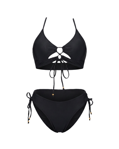 Bikini de dos piezas control abdomen