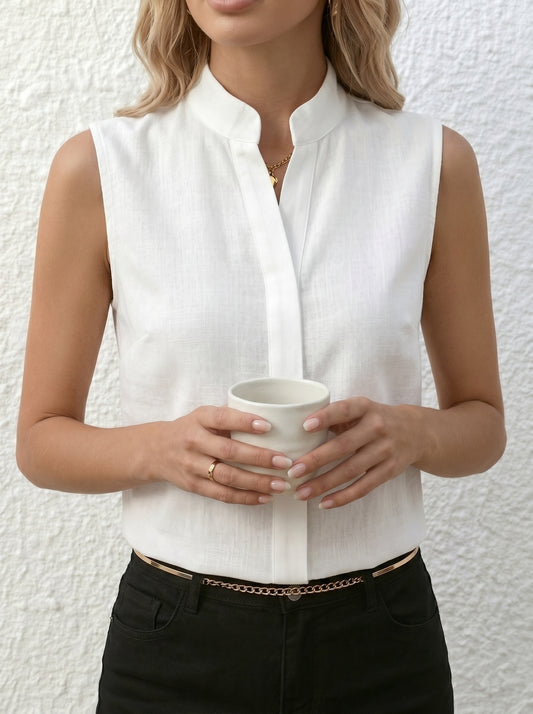 Lucía | Camisa sin manga elegante
