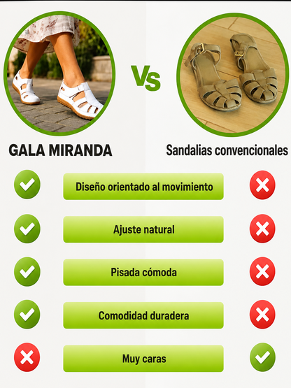 Gala | Sandalia de Cuero cómoda Ultraligera