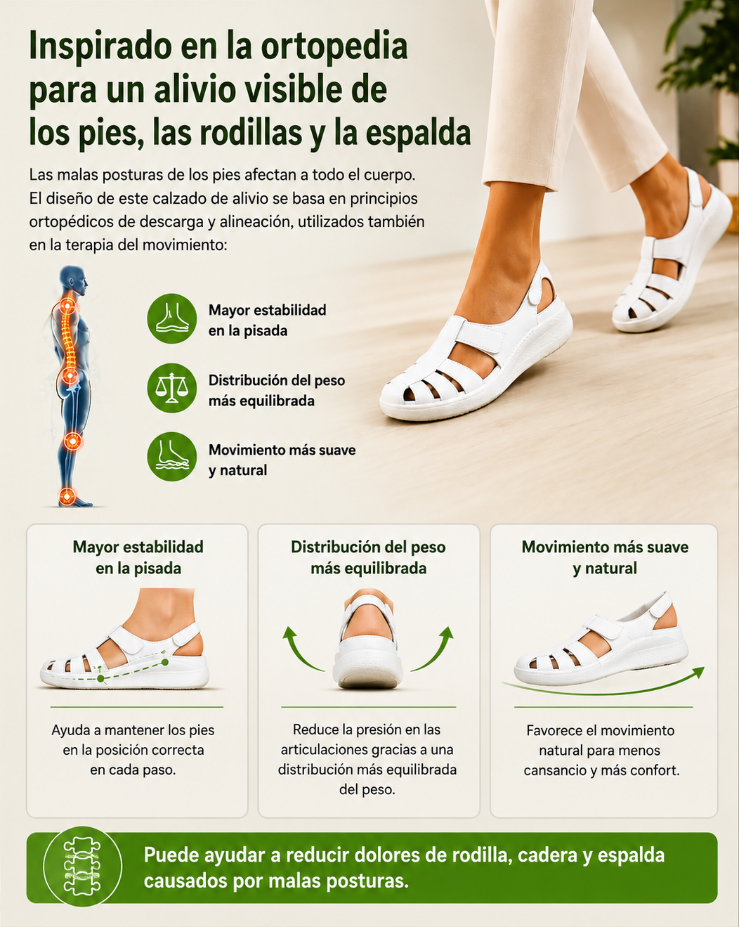 Gala | Sandalia de Cuero cómoda Ultraligera