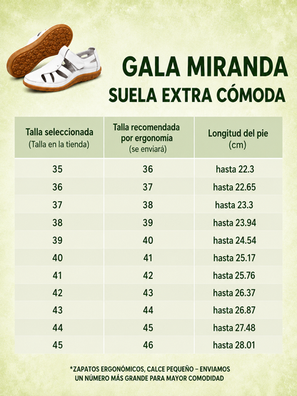 Gala | Sandalia de Cuero cómoda Ultraligera