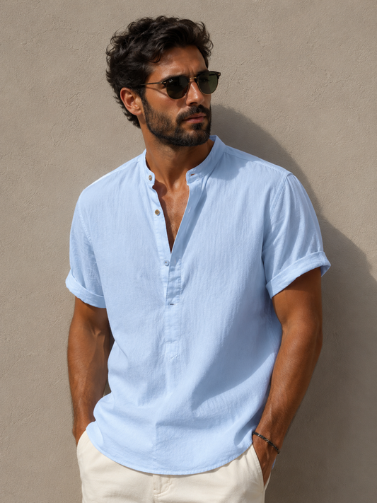 Camisa de lino de Singapur