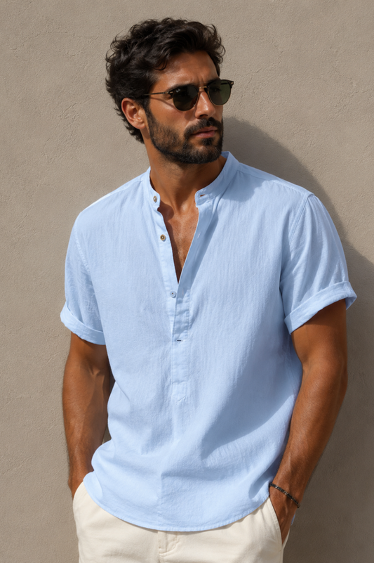 Gabriel | Camisa de lino de Singapur