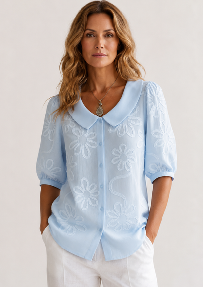 Kiara | Blusa estampado floral rosa