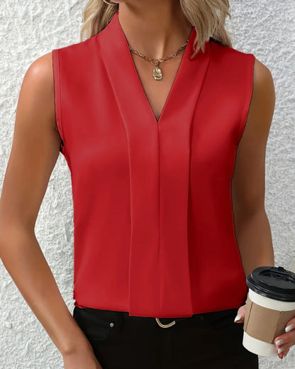 Lucía | Camisa sin manga elegante