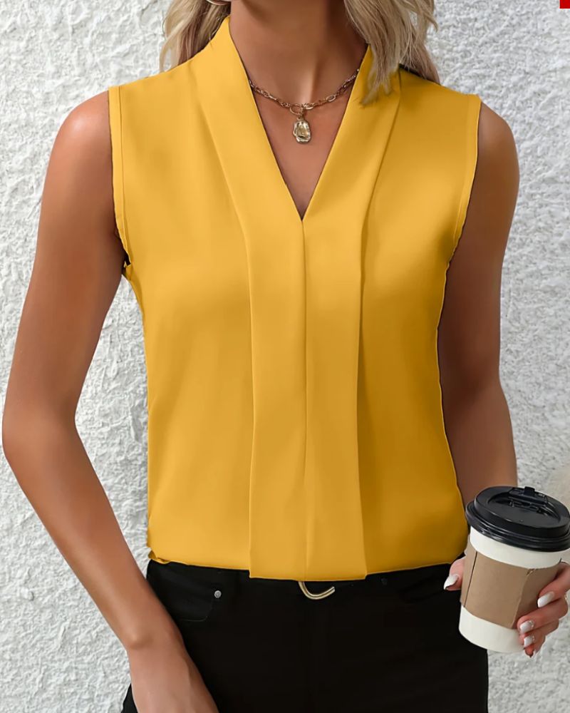 Lucía | Camisa sin manga elegante