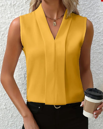 Lucía | Camisa sin manga elegante