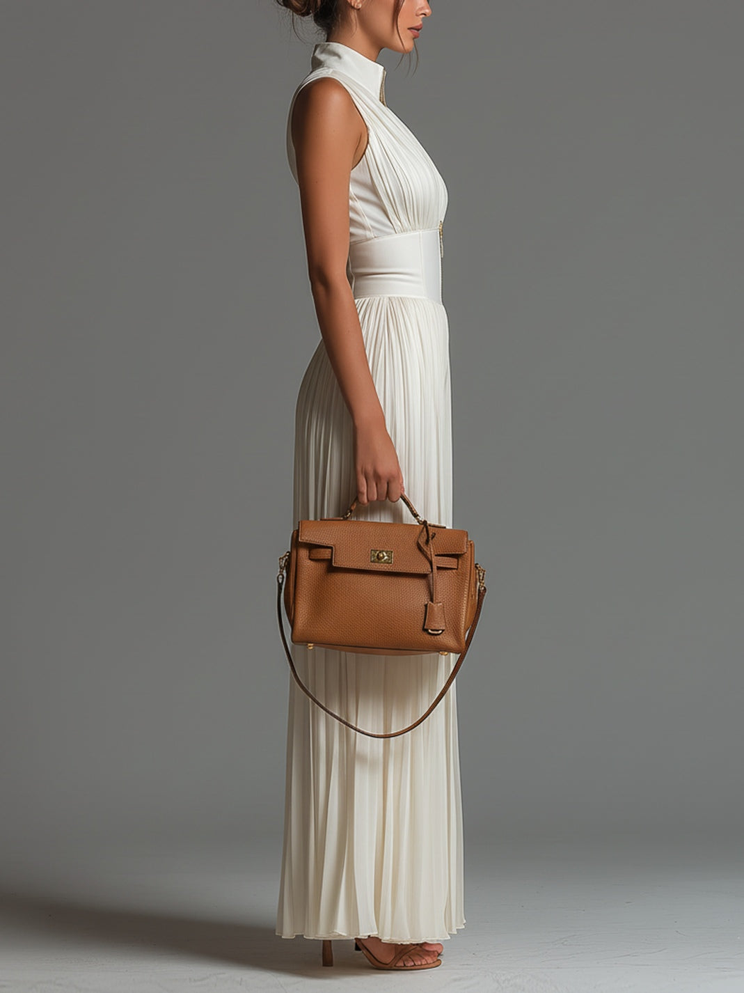 Sara™ | Mono Plisado Elegante Blanco